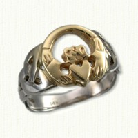 Larger Open Roung Claddagh