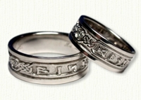 Personalized Celtic Wedding Bands