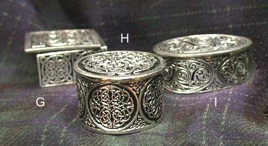 Pewter Jewelry Boxes with Celtic Knotwork