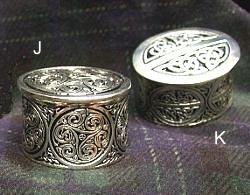 Pewter Jewelry Boxes with Celtic Knotwork