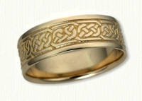 14kt yellow Pretzel Knot Wedding Band