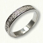 Narrow Sterling Silver Celtic Seaforth Knot Wedding Band 