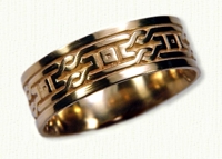 Gold Celtic Shelborne Knot Bands