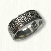 Sterling Silver Celtic Tarland Knot Wedding Band