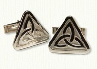 Triangle Knot Cuff Links