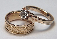 Triangle Knot Wedding & Vanessa Engagement Ring