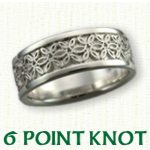 6 Point Knot Celtic Wedding Bands